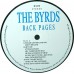 BYRDS Back Pages (Not On Label (The Byrds) – B 6470) EU 80's demo / live unofficial compilation LP (Folk Rock)